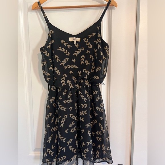 Black Poppy Aztec Mini Dress - Picture 1 of 4